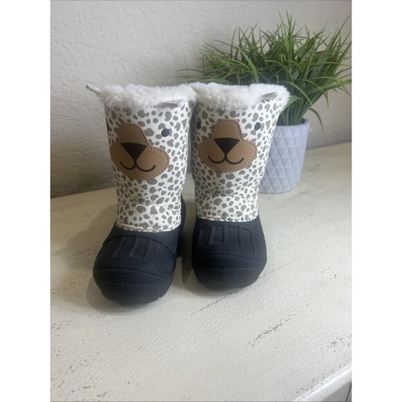 Cat & Jack Toddler Girls Size 8 Thermolite Faux Fur Frankie Winter Boots - Picture 2 of 10